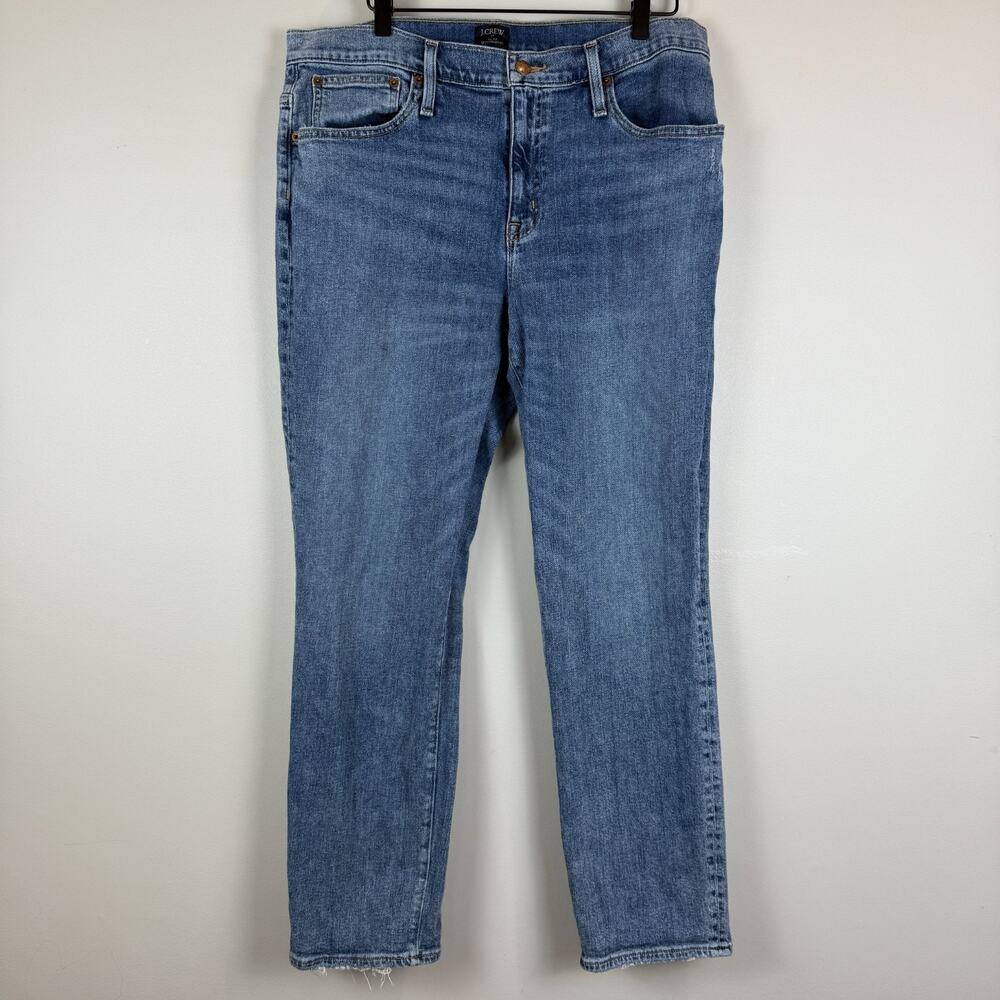 J.Crew Jeans Womens 31 Blue Denim Stretch Slim BoyFriend Casual Everyday Classic